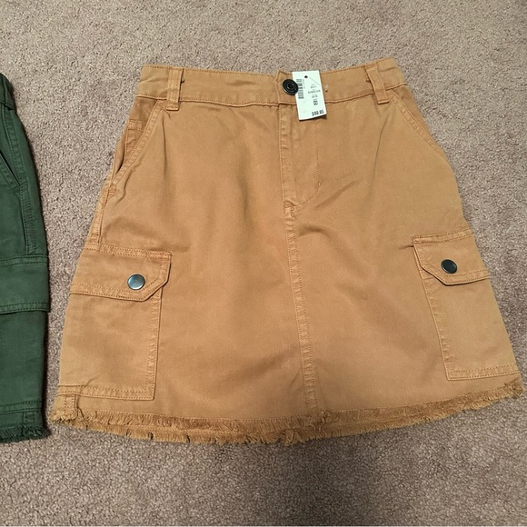 NWT 2 Aeropostale Denim Mini Cargo Skirts Size XS - Picture 3 of 9